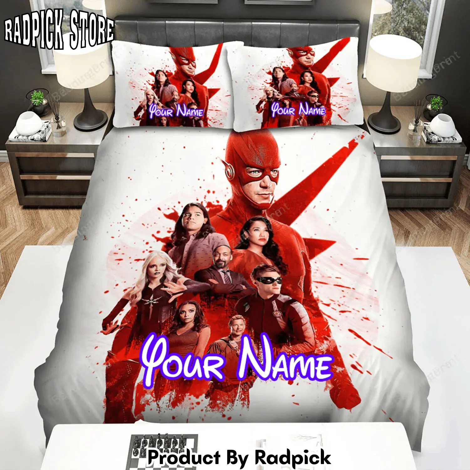 Radpick the flash movie poster fanart bed sheets duvet cover personalized name bedding sets rp3271273